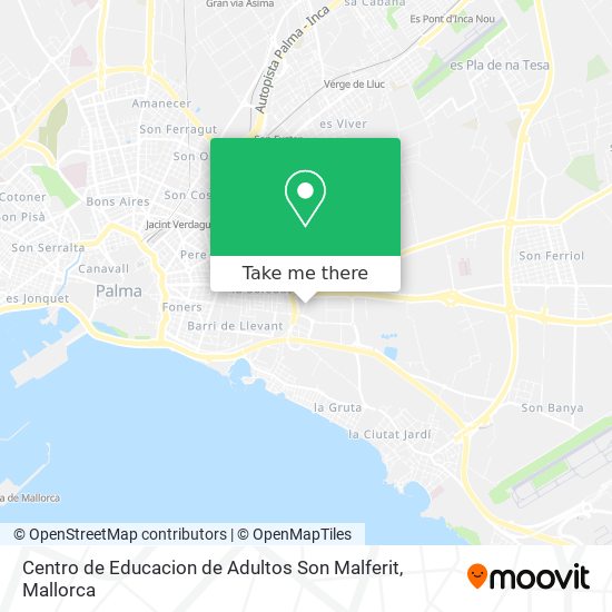 Centro de Educacion de Adultos Son Malferit map