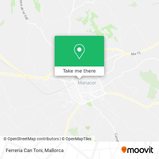 Ferreria Can Toni map