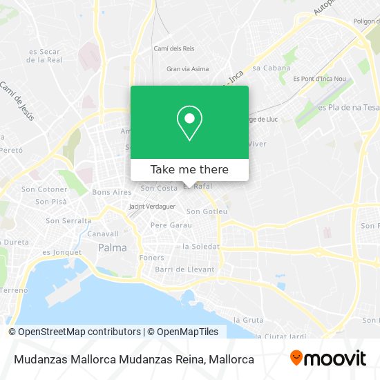 Mudanzas Mallorca Mudanzas Reina map