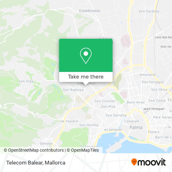 mapa Telecom Balear