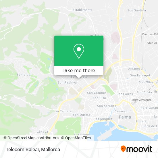 Telecom Balear map