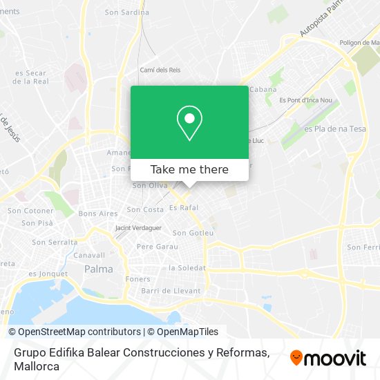 Grupo Edifika Balear Construcciones y Reformas map