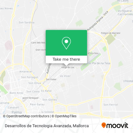 Desarrollos de Tecnologia Avanzada map