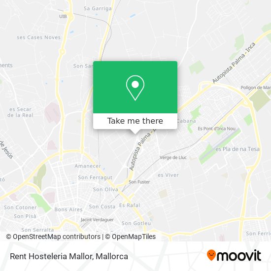 Rent Hosteleria Mallor map