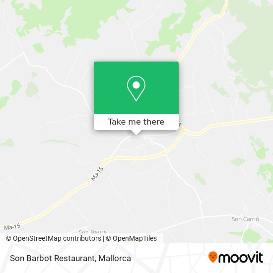 mapa Son Barbot Restaurant