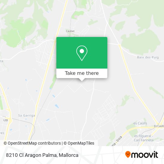 8210 Cl Aragon Palma map