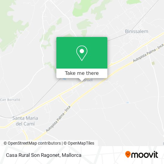 Casa Rural Son Ragonet map