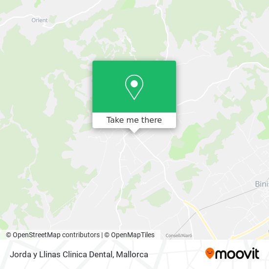 mapa Jorda y Llinas Clinica Dental