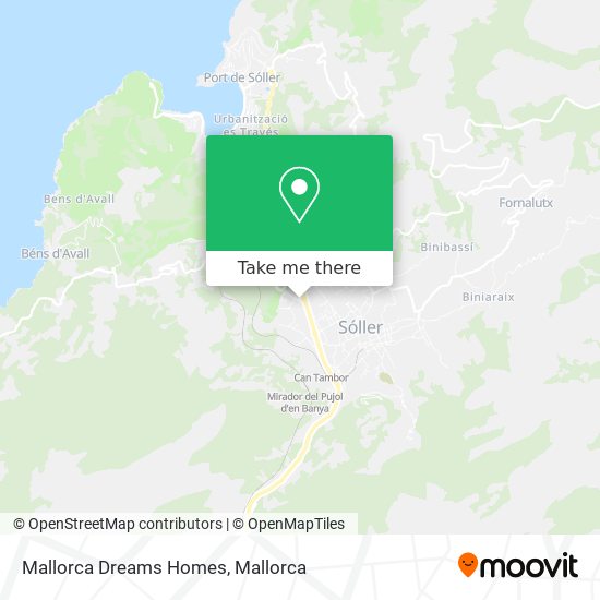 Mallorca Dreams Homes map