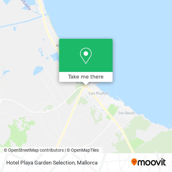 Hotel Playa Garden Selection map