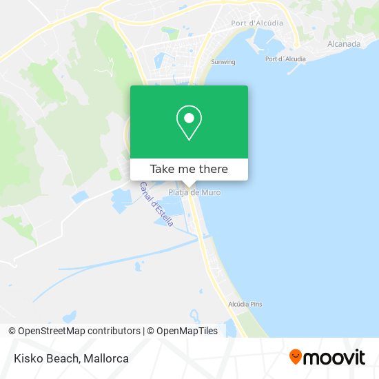 Kisko Beach map