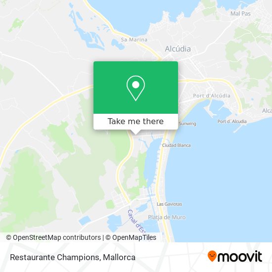 Restaurante Champions map