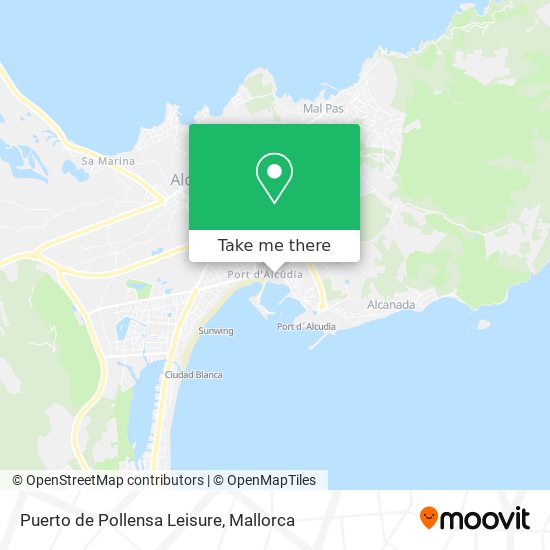 mapa Puerto de Pollensa Leisure