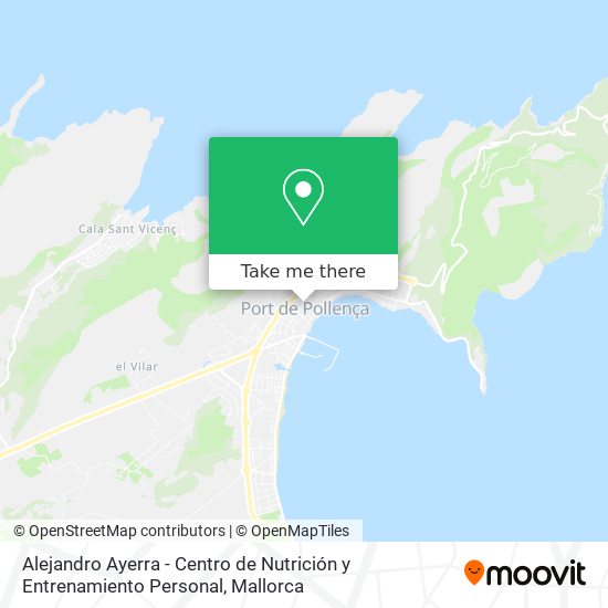 mapa Alejandro Ayerra - Centro de Nutrición y Entrenamiento Personal