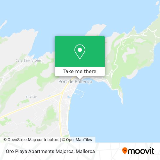 mapa Oro Playa Apartments Majorca