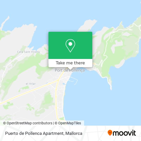 Puerto de Pollenca Apartment map