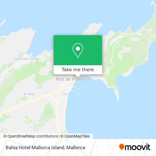 mapa Bahia Hotel Mallorca Island