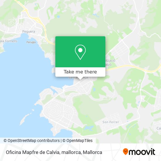 Oficina Mapfre de Calvia, mallorca map