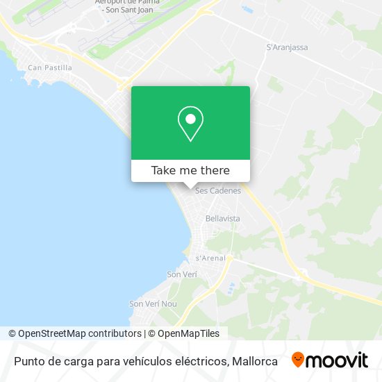 mapa Punto de carga para vehículos eléctricos