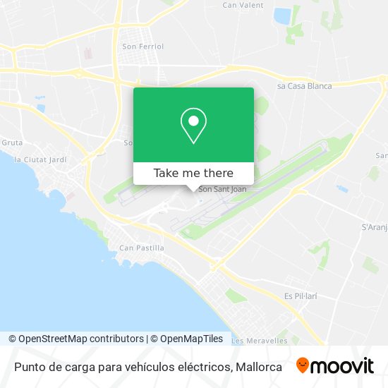 Punto de carga para vehículos eléctricos map