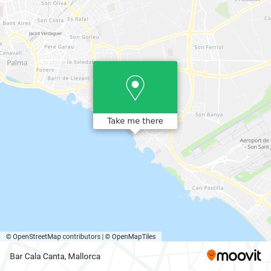 mapa Bar Cala Canta
