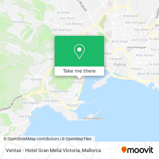 mapa Veritas - Hotel Gran Meliá Victoria