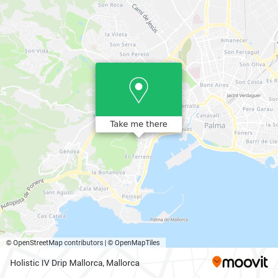 Holistic IV Drip Mallorca map