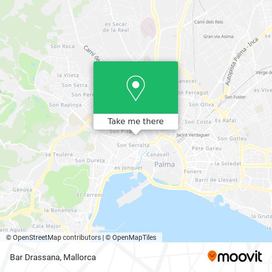 mapa Bar Drassana