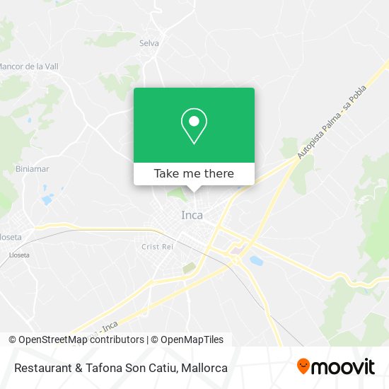 Restaurant & Tafona Son Catiu map
