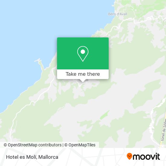 mapa Hotel es Molí