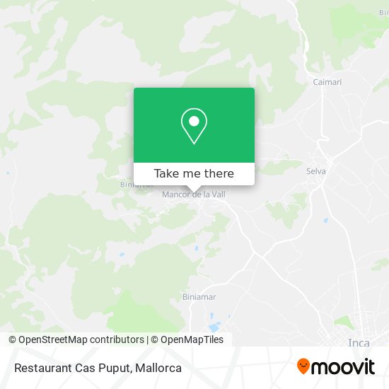 Restaurant Cas Puput map