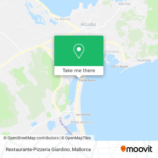 mapa Restaurante-Pizzeria Giardino