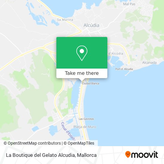 mapa La Boutique del Gelato Alcudia