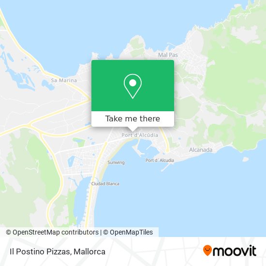 Il Postino Pizzas map