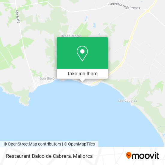 Restaurant Balco de Cabrera map