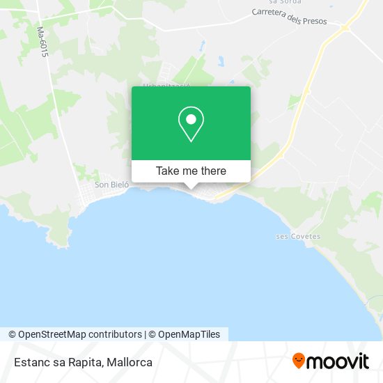 Estanc sa Rapita map