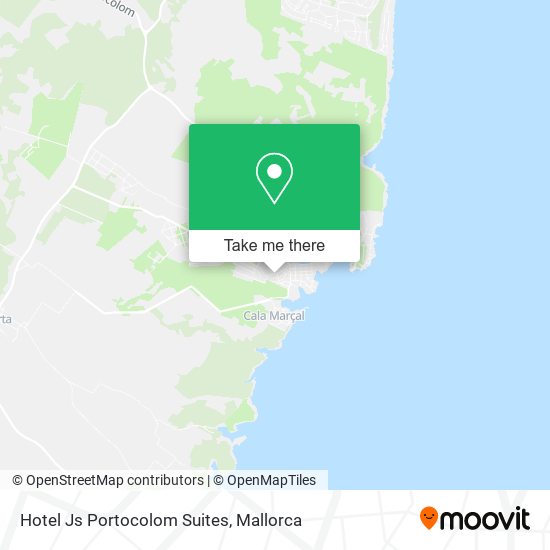 Hotel Js Portocolom Suites map