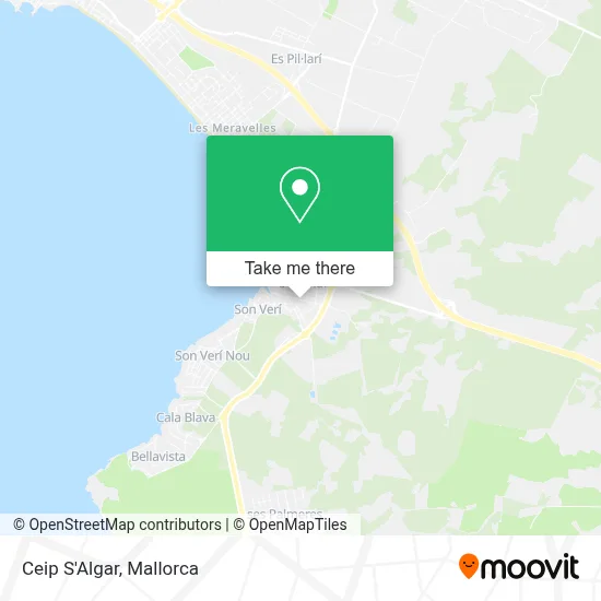 Ceip S'Algar map