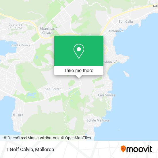 T Golf Calvia map