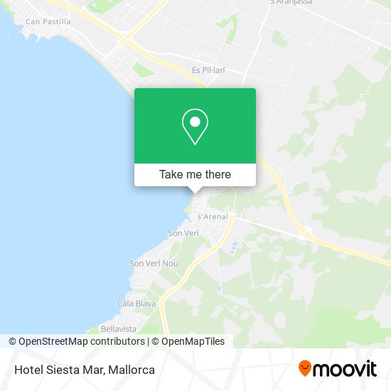Hotel Siesta Mar map
