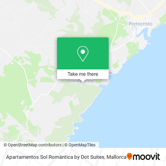 mapa Apartamentos Sol Romántica by Dot Suites