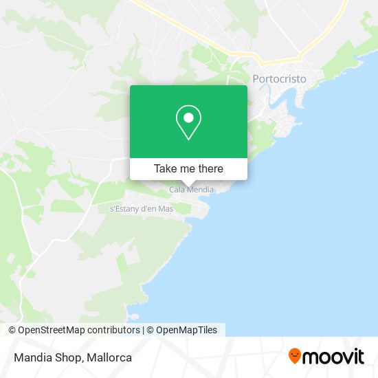 mapa Mandia Shop