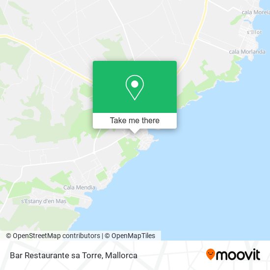 Bar Restaurante sa Torre map