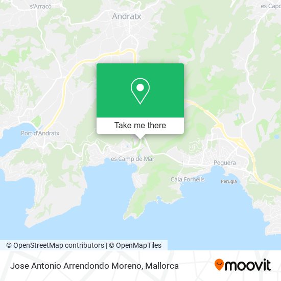 Jose Antonio Arrendondo Moreno map