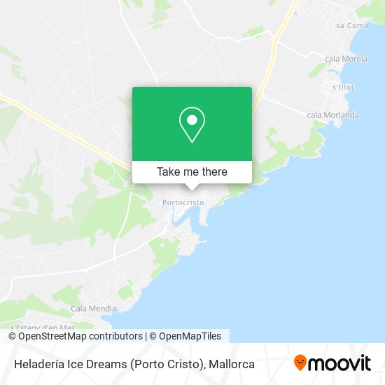 Heladería Ice Dreams (Porto Cristo) map