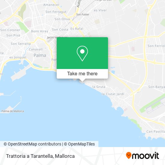 Trattoria a Tarantella map