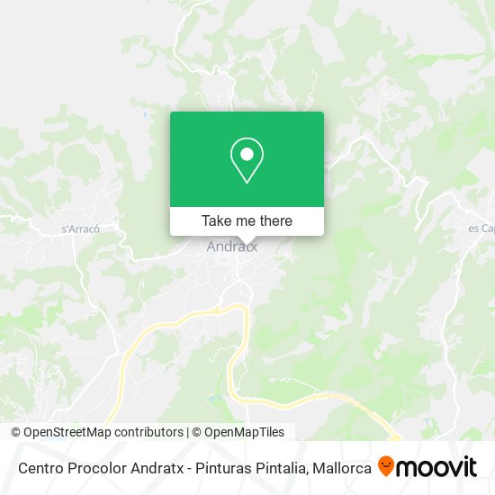 mapa Centro Procolor Andratx - Pinturas Pintalia