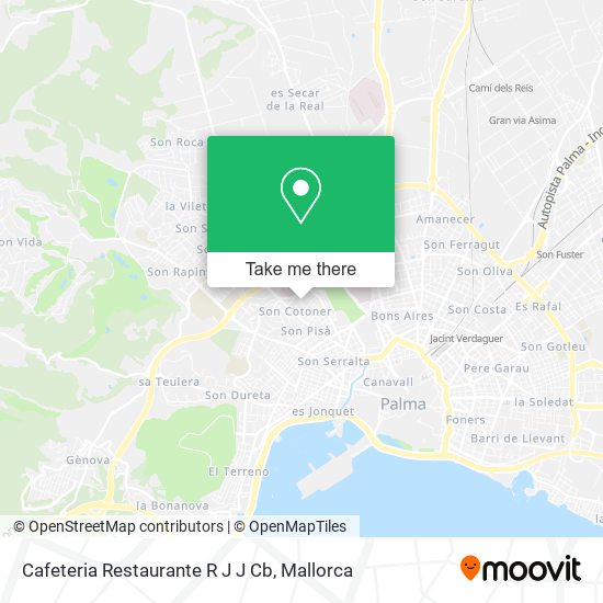 mapa Cafeteria Restaurante R J J Cb
