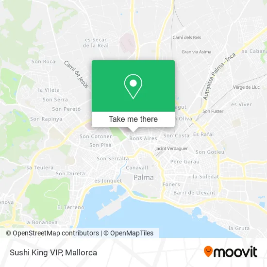 Sushi King VIP map