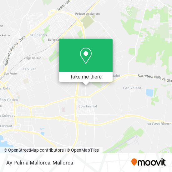 Ay Palma Mallorca map